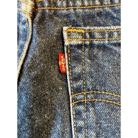 Levis Vintage 517 Juniors Cut Off Shorts Size 11M Medium Dark Wash - Picture 6 of 8